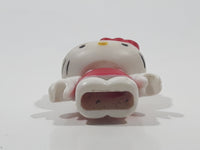 2011 Sanrio Hello Kitty with Pink Party Hat Miniature 1 5/8" Tall Plastic Toy Figure