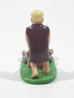 Dakin U.C.S. Amblin The Flintstones Movie Barney Rubble With with Lobster Lawn Mower 2 3/4" Tall PVC Toy Figure