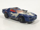 Rare 1987 Hot Wheels Turbotrax Turboglo Blown Camaro Blue Die Cast Toy Car Vehicle