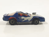 Rare 1987 Hot Wheels Turbotrax Turboglo Blown Camaro Blue Die Cast Toy Car Vehicle