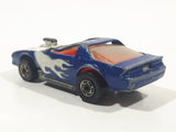 Rare 1987 Hot Wheels Turbotrax Turboglo Blown Camaro Blue Die Cast Toy Car Vehicle