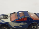 Rare 1987 Hot Wheels Turbotrax Turboglo Blown Camaro Blue Die Cast Toy Car Vehicle