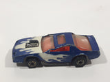 Rare 1987 Hot Wheels Turbotrax Turboglo Blown Camaro Blue Die Cast Toy Car Vehicle