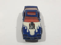 Rare 1987 Hot Wheels Turbotrax Turboglo Blown Camaro Blue Die Cast Toy Car Vehicle