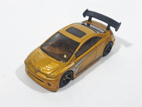 2006 Hot Wheels First Editions 2006 Honda Civic SI Metalflake Gold Die Cast Toy Car Vehicle