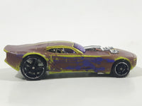 2009 Hot Wheels Color Shifters Nitro Doorslammer Aston Martin Green Purple Die Cast Toy Car Vehicle