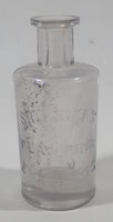 Rare Antique Late 1800s Shirriff's Flavoring Extract 3 7/8" Tall Embossed Lettering Cork Top Glass Bottle