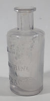 Rare Antique Late 1800s Shirriff's Flavoring Extract 3 7/8" Tall Embossed Lettering Cork Top Glass Bottle