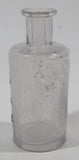 Rare Antique Late 1800s Shirriff's Flavoring Extract 3 7/8" Tall Embossed Lettering Cork Top Glass Bottle