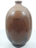 Vintage 8 1/2" Tall Brown Tones Stoneware Pottery Jar Jug