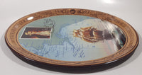 Vintage 1978 Coca Cola Captain James Cook Bicentennial 1778-1978 Oval 10 1/2" x 12 3/4" Metal Beverage Serving Tray