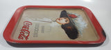 Vintage 1971 Coca-Cola "Drink" "Delicious" Hamilton King 1909 Pinup Girl Red Metal Beverage Serving Tray Coke Cola Soda Pop Collectible