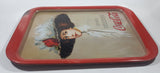 Vintage 1971 Coca-Cola "Drink" "Delicious" Hamilton King 1909 Pinup Girl Red Metal Beverage Serving Tray Coke Cola Soda Pop Collectible