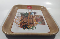 Vintage 1958 Serve Coca-Cola Coke Soda Pop Picnic Basket Food Cart Wagon Beverage Serving Tray