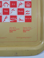 Vintage 1976 Coca-Cola Montreal Olympic Games 10 3/4" x 14 3/4" Metal Beverage Serving Tray