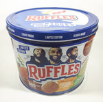 2021 Frito-Lay Ruffles Potato Chips Limited Edition Jayson Tatum Lebron James Anthony Davis Basketball Players Own Your Ridges 8" Tall Tin Metal Canister EMPTY