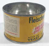 Vintage 1970s Standard Brands Canada Fleischmann's Fast Rising Active Dry Yeast 4 Oz 2" Tall Tin Metal Can