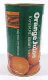 Vintage Old South Golden Select Frozen Orange Juice Can 4 3/4" Tall Metal and Cardboard Coin Bank