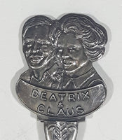 Beatrix & Claus Nederland Netherlands Royals Travel Souvenir Silver Plated Metal Spoon