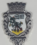 Sweden Maypole Travel Souvenir Silver Plated Metal Spoon