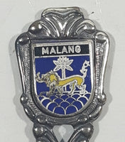 Malang Indonesia Souvenir Silver Plated Metal Spoon