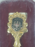 Wien Vienna Austria Gold Tone Metal Spoon