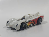 2007 Hot Wheels Super 6 in 1 Track Set Power Pistons White Plastic Body Die Cast Toy Car Vehicle No Canopy