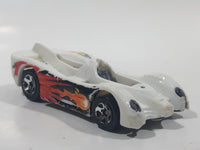 2007 Hot Wheels Super 6 in 1 Track Set Power Pistons White Plastic Body Die Cast Toy Car Vehicle No Canopy