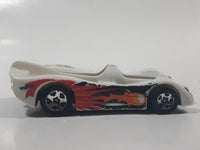 2007 Hot Wheels Super 6 in 1 Track Set Power Pistons White Plastic Body Die Cast Toy Car Vehicle No Canopy