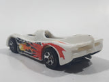 2007 Hot Wheels Super 6 in 1 Track Set Power Pistons White Plastic Body Die Cast Toy Car Vehicle No Canopy