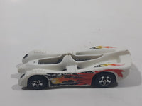 2007 Hot Wheels Super 6 in 1 Track Set Power Pistons White Plastic Body Die Cast Toy Car Vehicle No Canopy