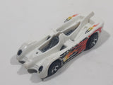 2007 Hot Wheels Super 6 in 1 Track Set Power Pistons White Plastic Body Die Cast Toy Car Vehicle No Canopy