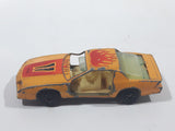 Vintage Yatming No. 1086 1983 Chevy Camaro Z28 Yellow Die Cast Toy Car Vehicle Busted Up