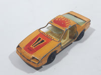 Vintage Yatming No. 1086 1983 Chevy Camaro Z28 Yellow Die Cast Toy Car Vehicle Busted Up