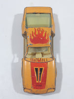 Vintage Yatming No. 1086 1983 Chevy Camaro Z28 Yellow Die Cast Toy Car Vehicle Busted Up