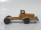 Vintage Husky Aveling Barford Dump Truck Snow Plow Yellow Die Cast Toy Car Vehicle Busted Plow