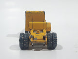 Vintage Husky Aveling Barford Dump Truck Snow Plow Yellow Die Cast Toy Car Vehicle Busted Plow