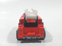 1992 Matchbox Fire Engine Ladder Truck Orange Red Die Cast Toy Car Emergency Rescue Firefighting Vehicle