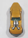 2007 Hot Wheels Nitro Doorslammer Aston Martin Metalflake Gold Die Cast Toy Car Vehicle