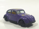 Vintage Yatming No. 1009 Volkswagen Beetle "Smile!" #9 Purple Die Cast Toy Car Vehicle