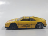 1991 Hot Wheels Ferrari 348 Yellow Die Cast Toy Car Vehicle