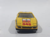 1991 Hot Wheels Ferrari 348 Yellow Die Cast Toy Car Vehicle