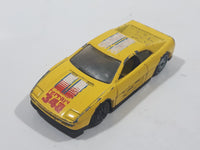 1991 Hot Wheels Ferrari 348 Yellow Die Cast Toy Car Vehicle