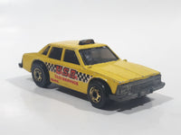 Vintage 1982 Hot Wheels Taxi Yellow Die Cast Toy Car Vehicle