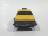 Vintage 1982 Hot Wheels Taxi Yellow Die Cast Toy Car Vehicle