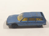 Vintage 1979 Lesney Matchbox Superfast No. 12 Citroen CX Blue Die Cast Toy Car Vehicle with Opening Rear Door