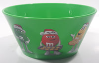 2022 Mars M & M's 5 1/2" Wide Green Plastic Bowl