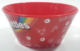 2022 Mars Skittles 5 1/2" Wide Red Plastic Bowl