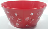 2022 Mars Skittles 5 1/2" Wide Red Plastic Bowl