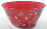 2022 Mars Skittles 5 1/2" Wide Red Plastic Bowl